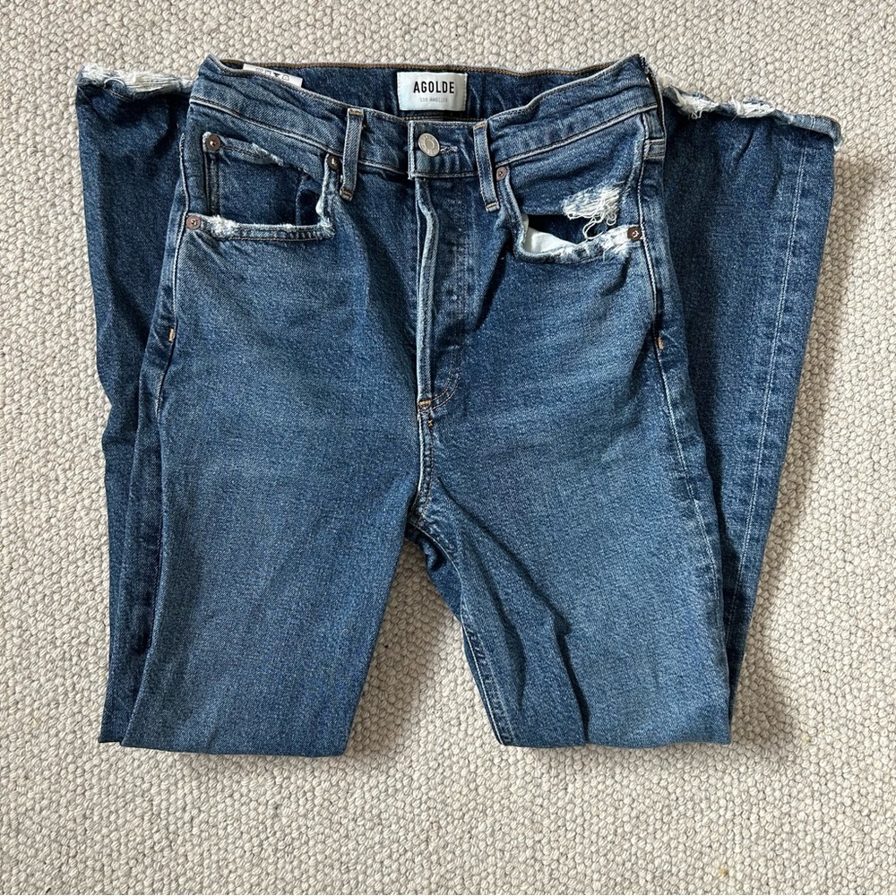 AGOLDE Women's Blue Jeans